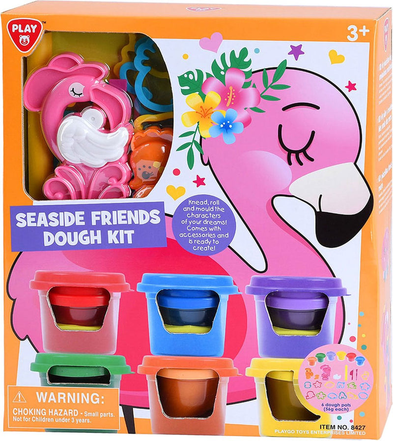 Load image into Gallery viewer, Playgo zeedieren kleiset - 6 kleipotjes
