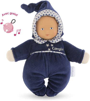 Corolle mon doudou babidoux navy blue starry dreams babypop, 20cm