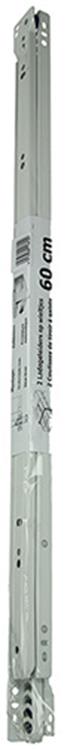Load image into Gallery viewer, 1013693 - paar rolladegeleiders wit 25kg 60cm | 5 stuks
