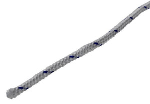 Mack 1014931 - pp gevlochten wit blauw streng3mm 20m | 5 stuks