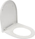 Plieger kadett 300s toiletbril - d-vorm wc bril - duroplast - wit - met deksel - rvs bevestiging - geschikt voor geberit toilet