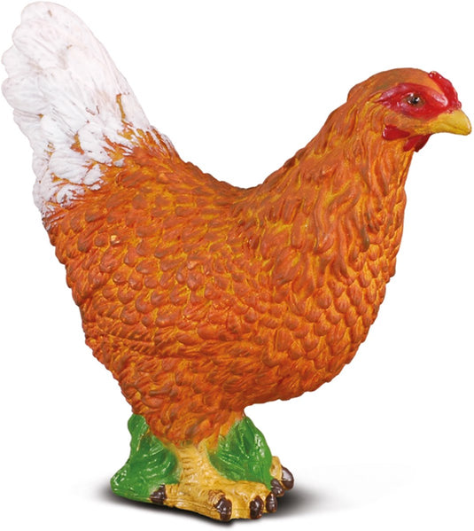 Collecta figurine - kip - (s) - boerderijdieren - handgeschilderd - miniatuur