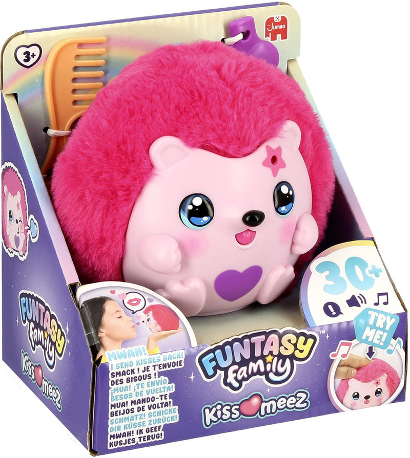 Load image into Gallery viewer, Funtasy family jumbo kiss-meez egel - interactieve knuffel
