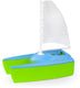Lena zeilboot speelgoed - kleurrijke badspeelgoed boot voor kinderen.