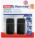 Tesa black hooks l powerstrips kleefhaak groot vierkant (b x h) 20 mm x 50 mm zwart inhoud: 2 stuk(s)