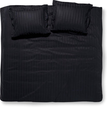 Damai linea - dekbedovertrek - 200x200 220 cm - tweepersoons - zwart + 2 kussenslopen 60x70