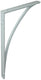 1015319 - versterkte konzool alu wit 350x200 mm | 6 stuks