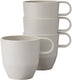 Mepal mok silueta - 4x 300 ml - koffiebeker - nordic white