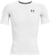 Under armour ua hg armour comp ss-wht heren sportshirt - wit - zwart