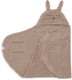 Jollein baby wikkeldeken - 100x105cm - bunny cloudy rib - milky coffee