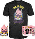 Funko pop! tee box: dragon ball z - majin buu #973 exclusive (size xl)