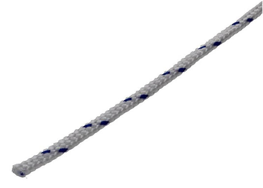 Mack 1013956 - pp gevlochten wit blauw bobijn2mm 150m | 5 stuks