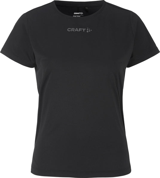 Craft core essence ss tee 2 w dames sportshirt - zwart