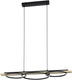 Eglo boyal hanglamp - led - 40cm - hout - zwart bruin
