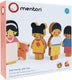 Mentari chestnut lane - poppenfamilie met kat - 5 figuren - hout - 1 jaar