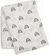 Lulujo - hydrofiele doek - swaddle - bamboo - 120x120 cm - black rainbow