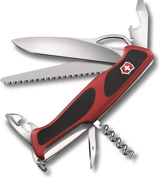 Victorinox victorinoc rangergrip 79 zakmes 12 functies rood zwart
