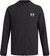 Under armour ua vibe woven windbreaker-blk jongens sportjas - zwart - wit