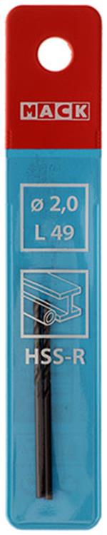 Mack 1018177 - universeelboor hss r ø 2,0 x 49 mm 2st | 5 stuks