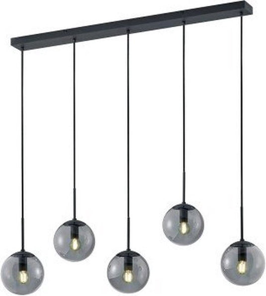 Trio balini - hanglamp - antraciet - excl. 5x e14 28w