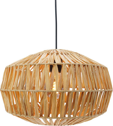 Eglo sheldon hanglamp - e27 - ø 38 cm - zwart natuurlijk bruin - papier