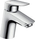 Hansgrohe logis ééngreeps wastafelmengkraan 70 met wastegarnituur - chroom - voorsprong uitloop 107 mm