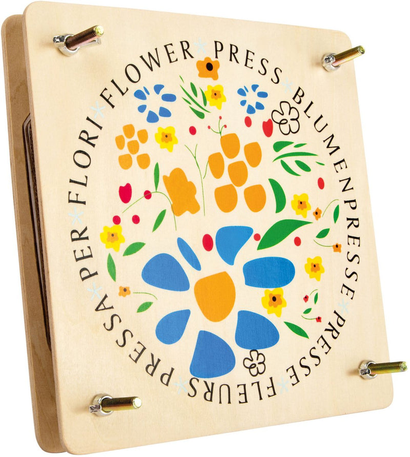 Load image into Gallery viewer, Small foot - houten bloemenpers, 18x18cm

