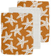 Swim essentials - washandje - oranje - zeesterrenprint