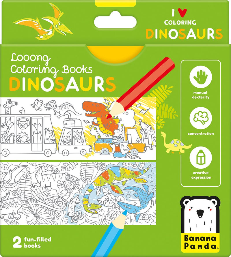Afbeelding laden in galerijviewer, Banana panda - kleurboekje ik hou van kleurplaten met dinosaurussen
