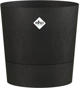 Elho foss rond 35cm - bloempot voor binnen - 100% gerecycled plastic - ø 34.5 x h 34.1 - living black