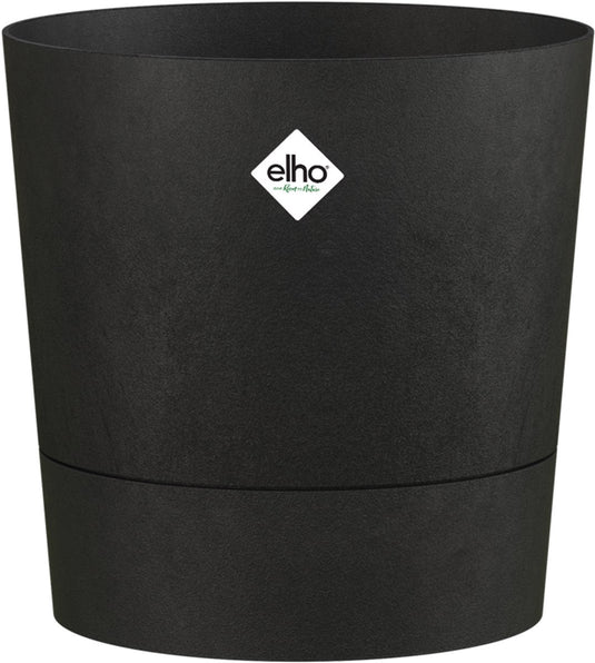 Elho foss rond 35cm - bloempot voor binnen - 100% gerecycled plastic - ø 34.5 x h 34.1 - living black