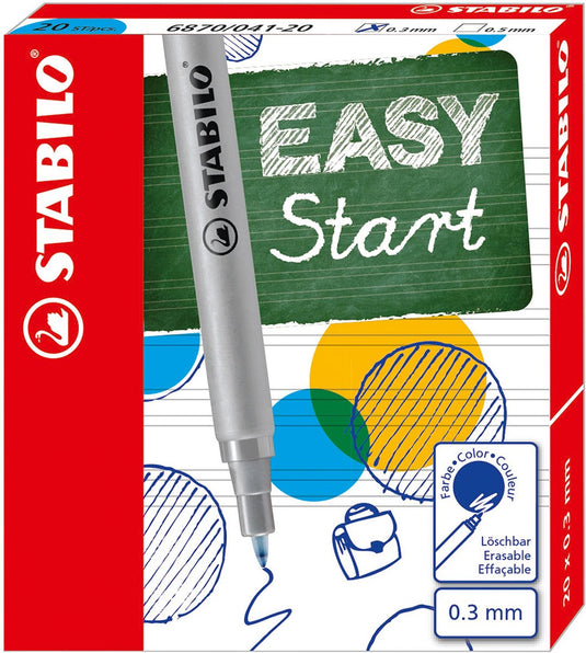 Stabilo easyoriginal - penvulling - fine 0,3 mm - doos met 20 stuks