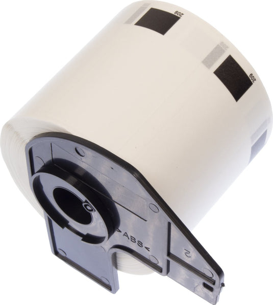 Kangaro etiketten - compatible brother dk-11209 - zwart wit - 29x62mm - 1 rol a 800 etiketten - k-dk11209