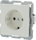 Berker q1 inbouw wandcontactdoos (wcd) ra 1-voudig polar wit