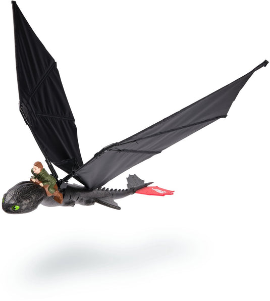 Dreamworks dragons how to train your dragon - hoe tem je een draak - afstandsbestuurbare vliegende tandloos met klappende vleugels - speelgoed