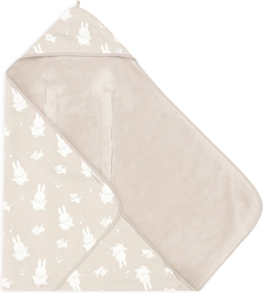 Jollein x nijntje wikkeldeken miffy snuffy - nougat