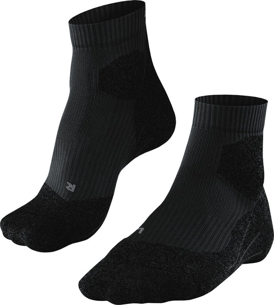 Falke ru trail anti-blaar functioneel materiaal hardloopsokken dames zwart - maat 41-42