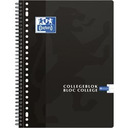 Oxford collegeblok a4+ zwart