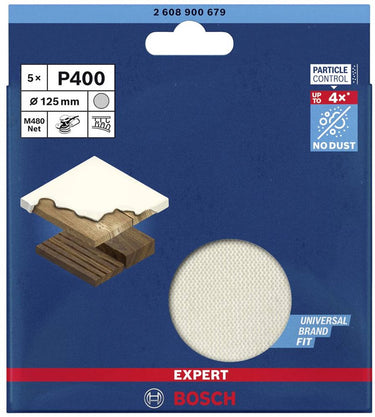 Bosch 5x expert m480 schuurnet voor vlakschuurmachine 125 mm g 40...