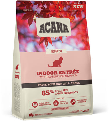 Acana indoor entrée serie - droogvoer voor katten - kip - indi-kalkoen - haring