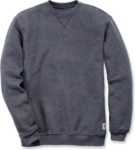 Carhartt k124 midweight crewneck sweatshirt - original fit - carbon heather - l (valt als maat xl)
