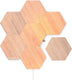 Nanoleaf elements hexagons starter kit - slimme verlichting - 7 led panelen - houteffect - google