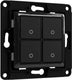 Shelly wall switch 4 knop (zwart)