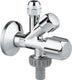 Grohe hoekstopkraan - wandaansluiting 1 2 - chroom