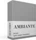 Ambiante jersey split-topper hoeslaken - tweepersoons - grey