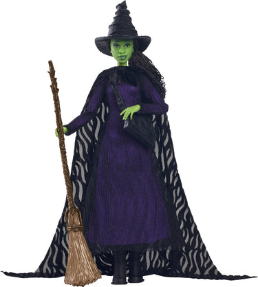 Mattel -wicked-elphaba pop met gevlochten haar en meerdere poses - wicked - hxy38