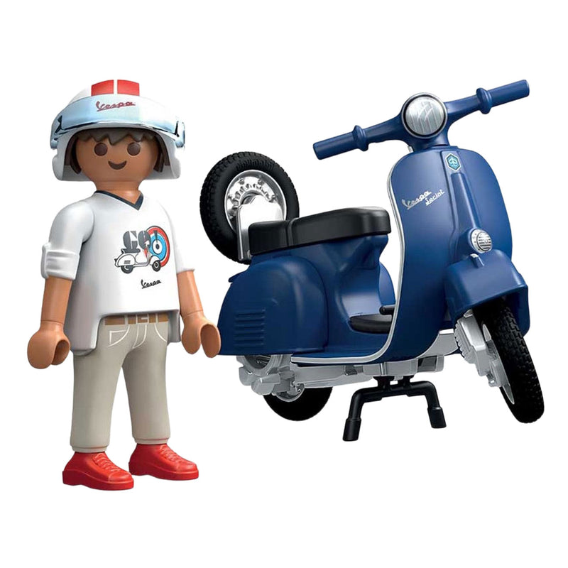 Load image into Gallery viewer, Playmobil 1969 vespa 150 sprint veloce blauw - 71623
