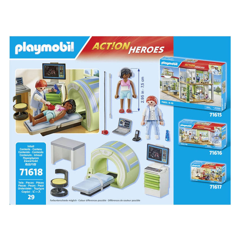 Load image into Gallery viewer, Playmobil action heroes mri met patient - 71619

