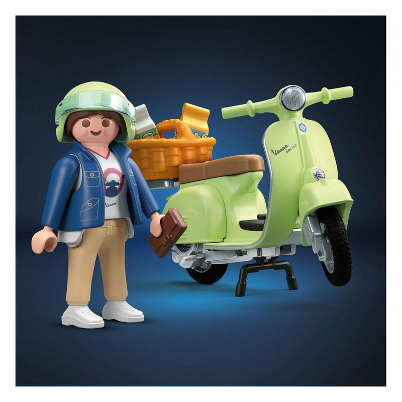 Load image into Gallery viewer, Playmobil 1969 vespa 150 sprint veloce groen - 71622
