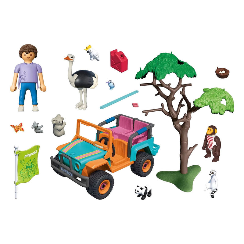 Load image into Gallery viewer, Playmobil animals friends kleurrijke terreinwagen - 71855
